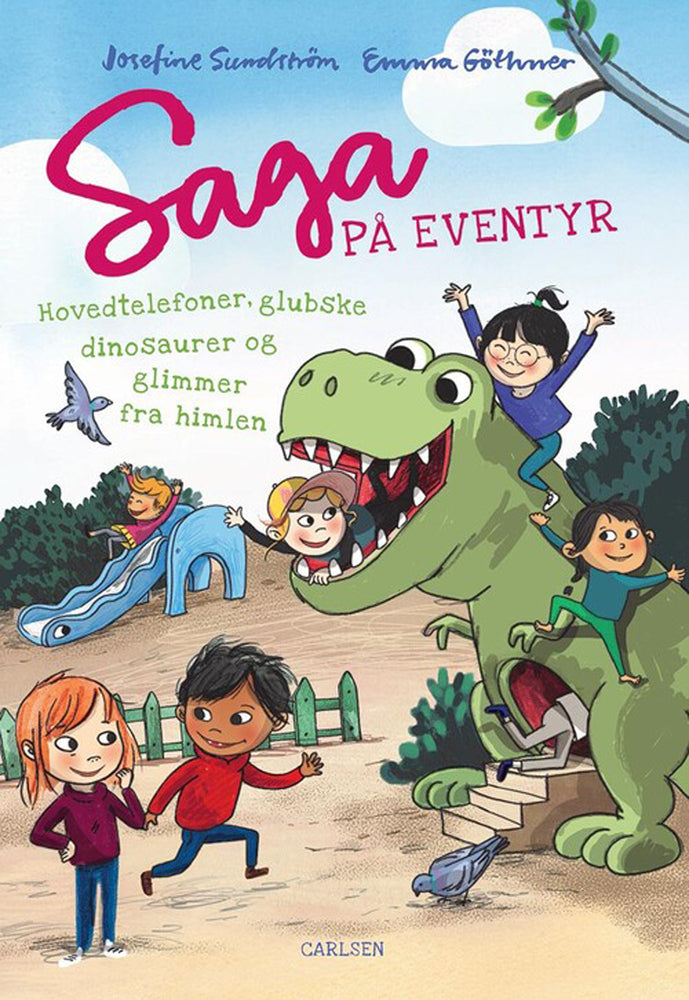 Saga på eventyr (5) - hovedtelefoner, glubske dinosaurer og glimmer fra himlen