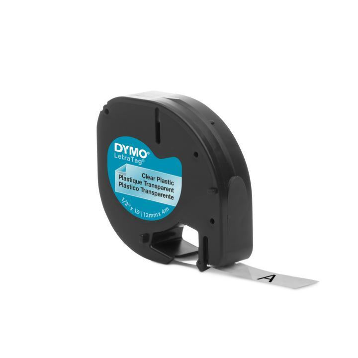 Tape letra tag 12mmX4m plast klar