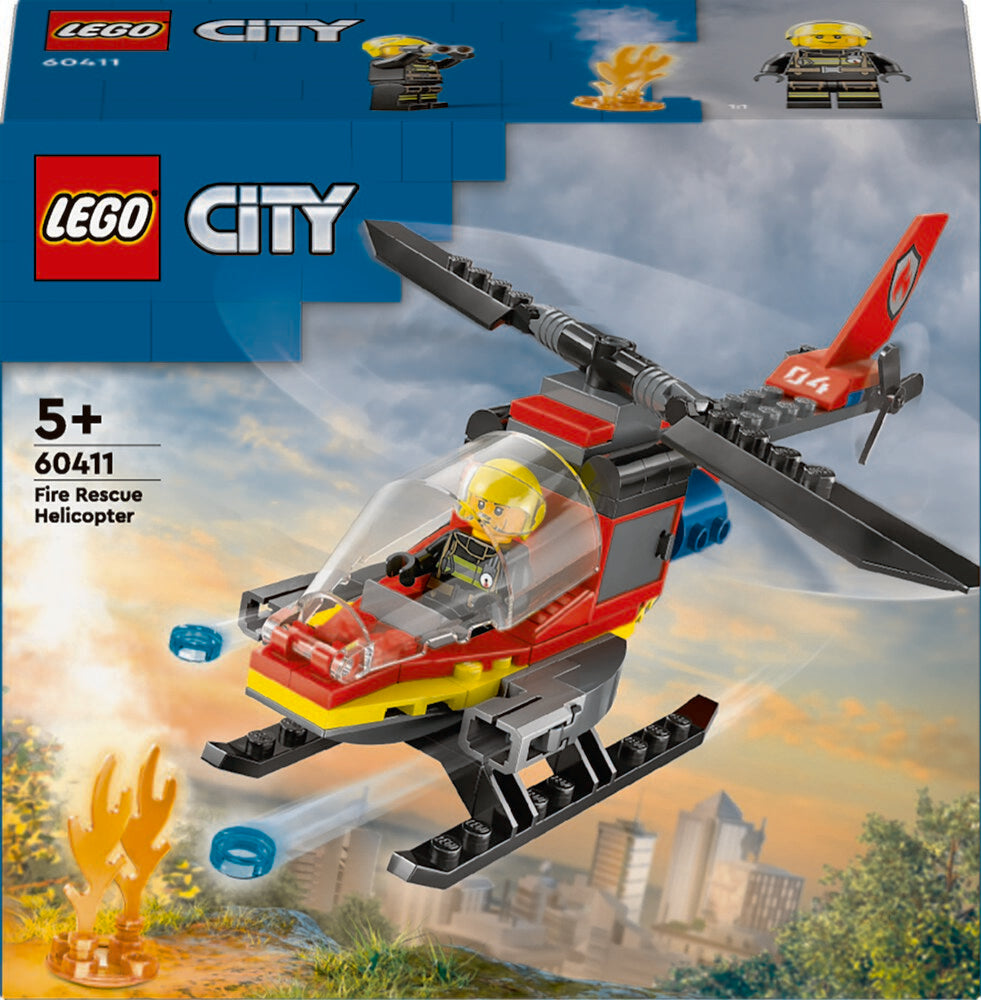D2 60411 LEGO City Fire Brandslukningshelikopter