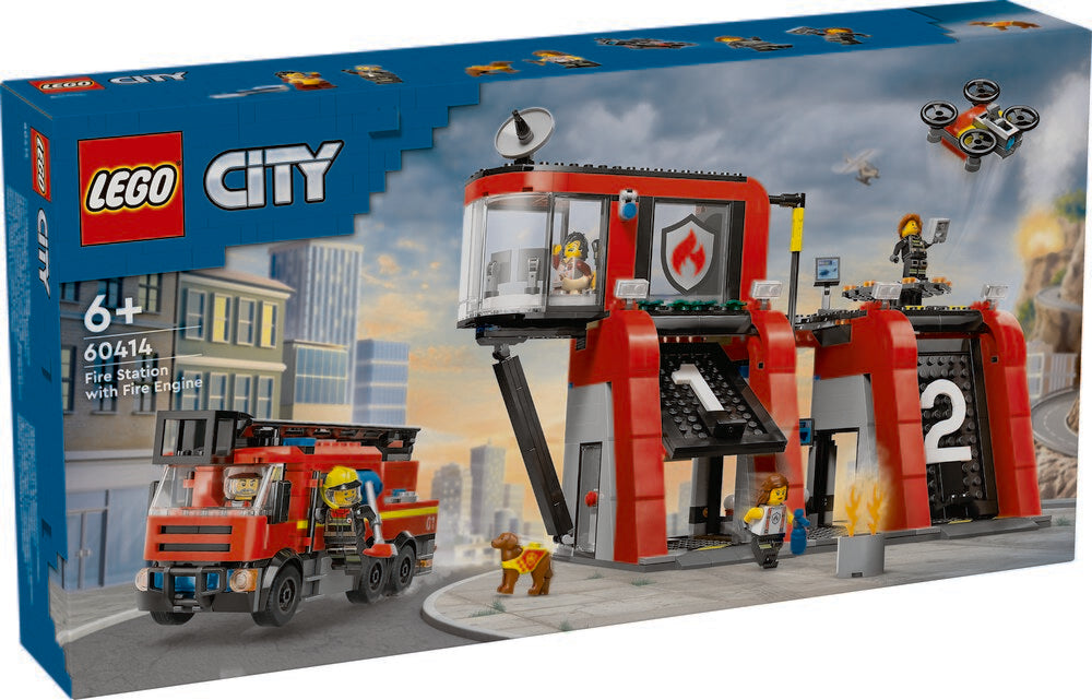 60414 LEGO City Fire Brandstation med brandbil