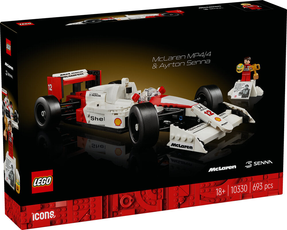 10330 LEGO Icons McLaren MP4/4 og Ayrton Senna