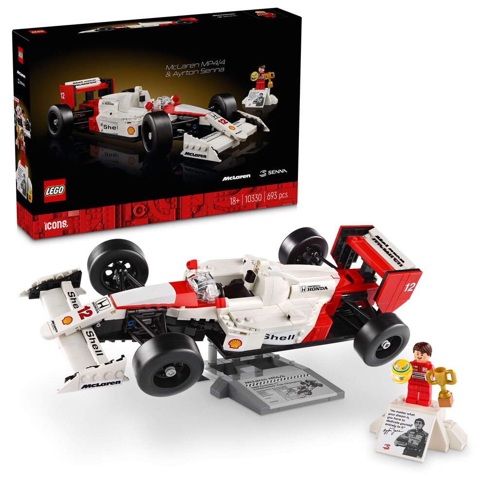 10330 LEGO Icons McLaren MP4/4 og Ayrton Senna