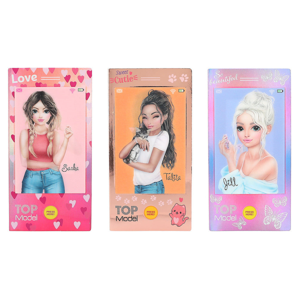TOPModel Minimobil Malebog m/musik asst