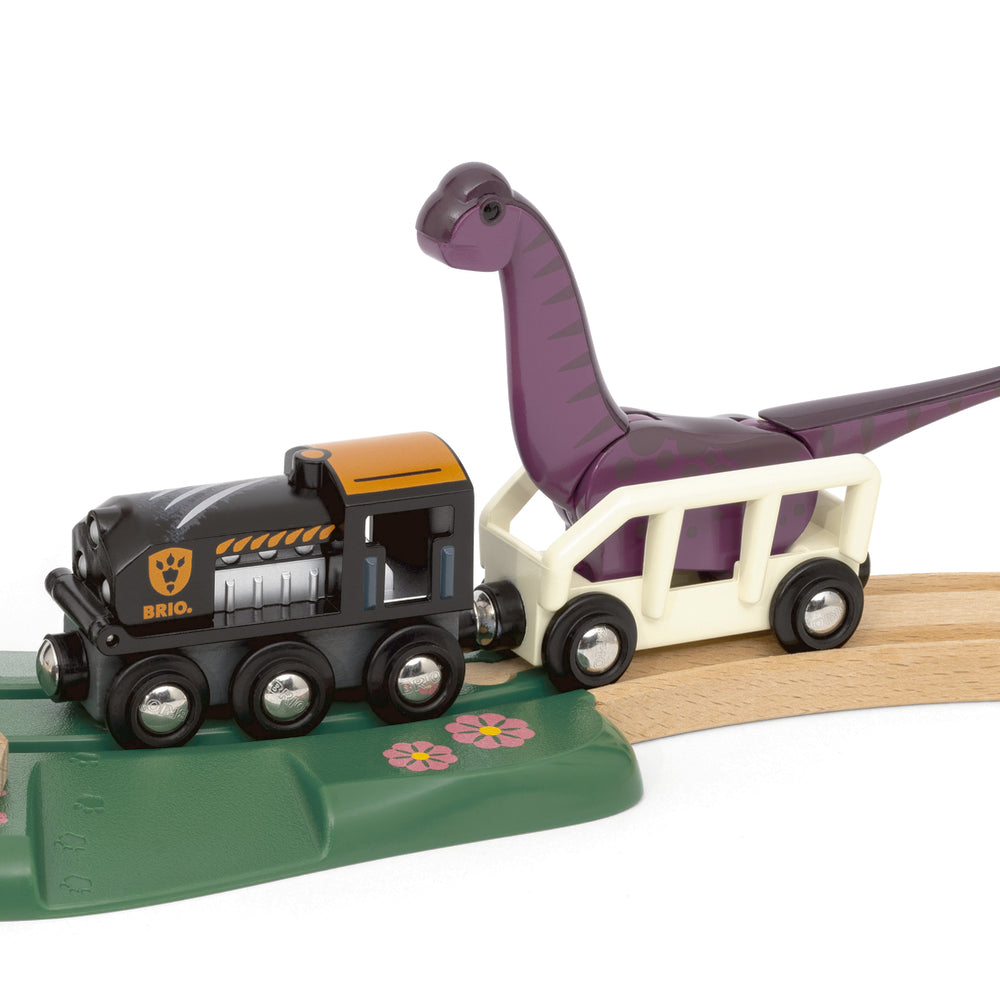 Togbanesæt med dinosaurer