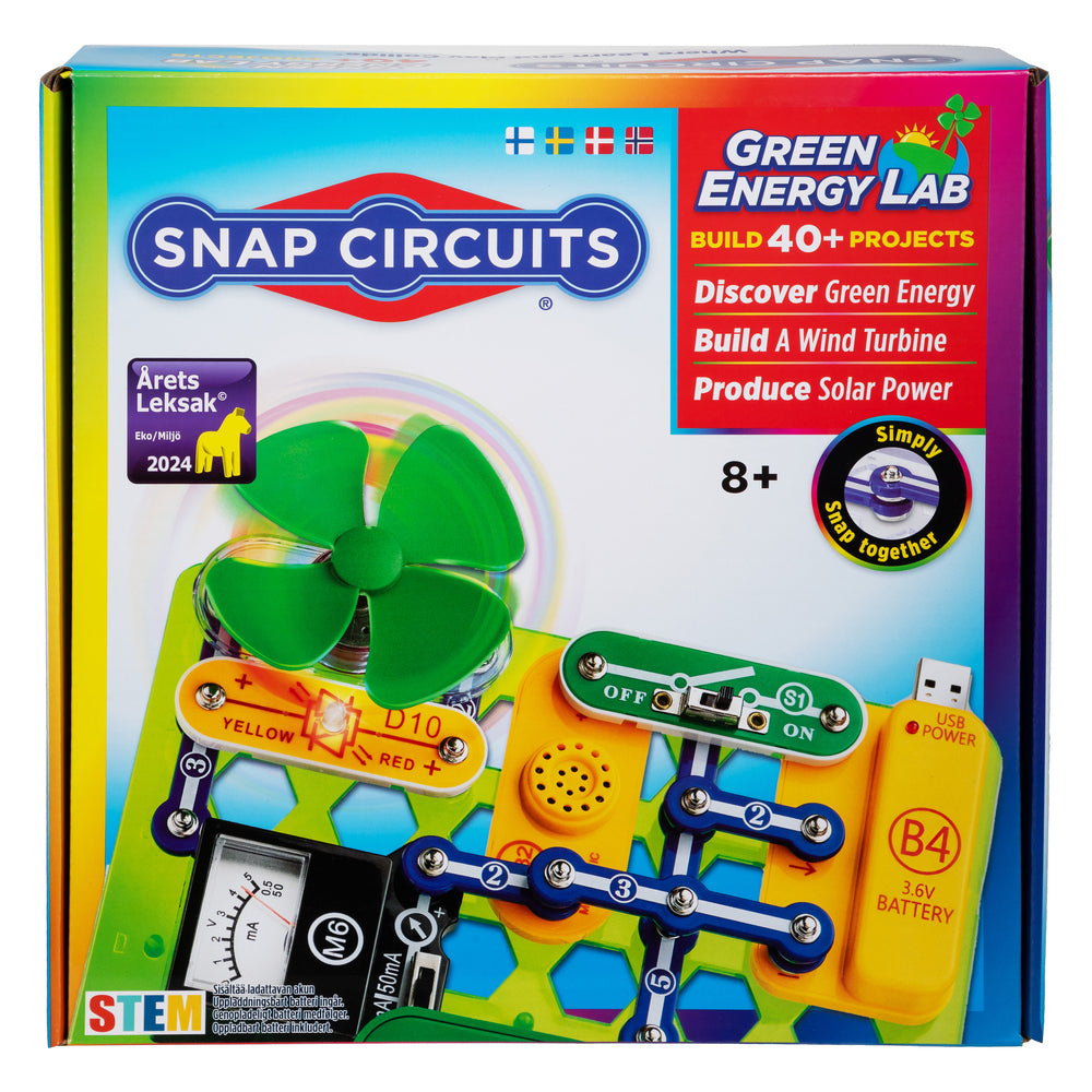 D1 SNAP CIRCUITS GREEN ENERGY LAB SÆT