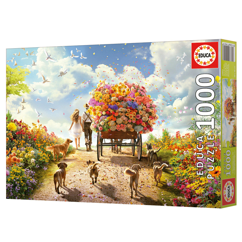 Puslespil carrying flowers 1000 brikker