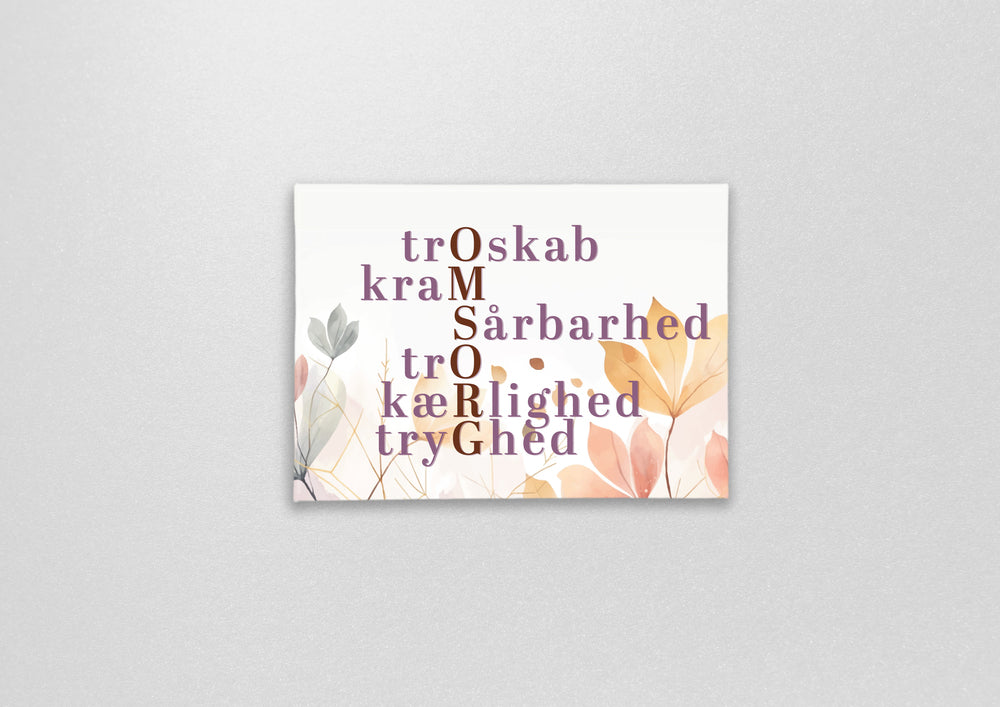 Magnet med citat skab din egen ro, du er fantastisk
