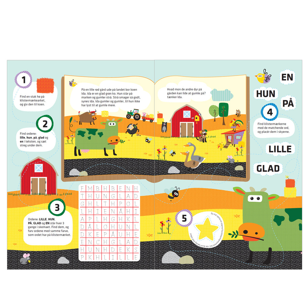 Wacky Wonders aktivitetsbog med 120 ord + stickers