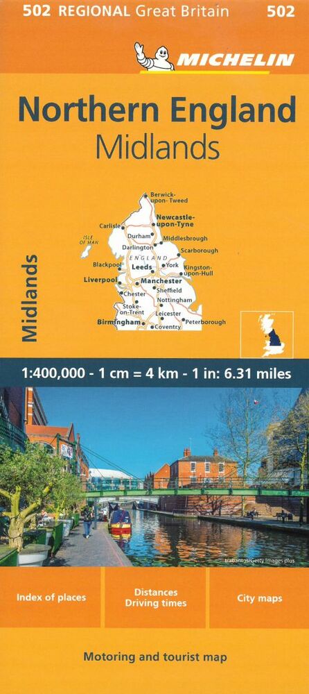 Northern England - Michelin Regional Map 502Map