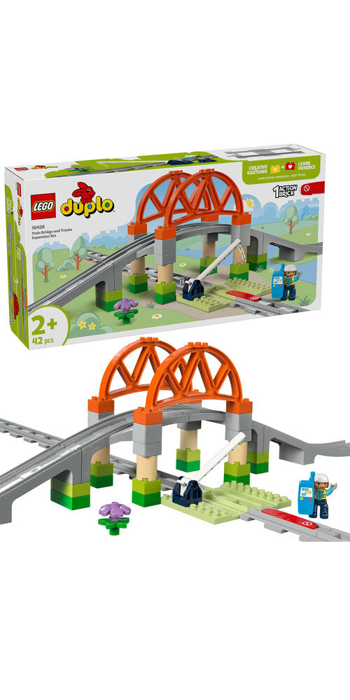 10426 LEGO DUPLO Town Togbro og spor – udvidelsessæt