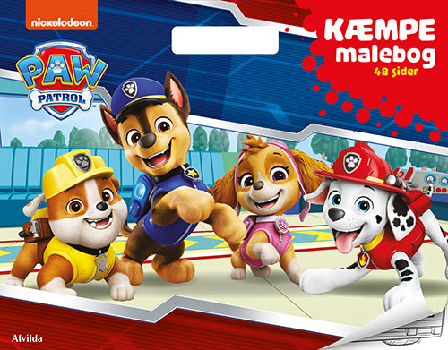 Paw Patrol - KÆMPE malebog (malebog med håndtag)