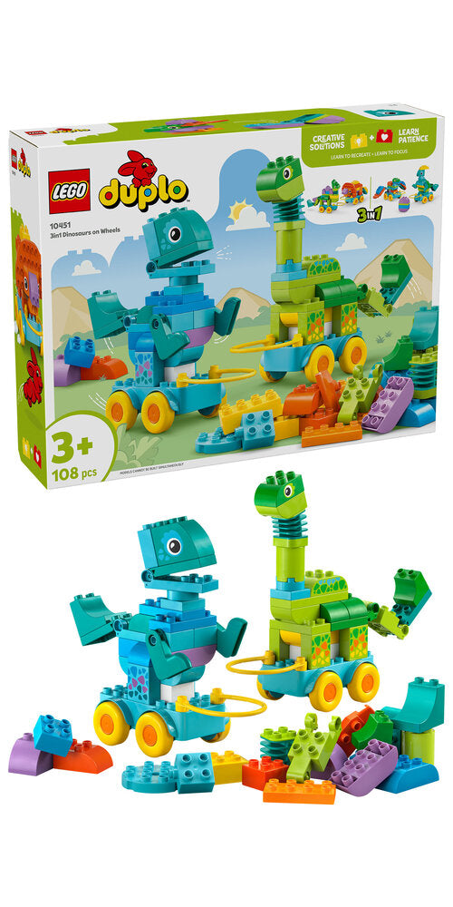 10451 LEGO DUPLO Town 3-i-1-dinosaurer på hjul