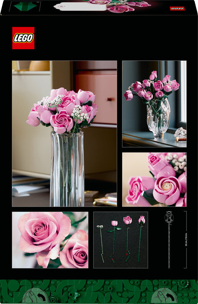 D2 10374 LEGO Botanicals Buket af pink roser