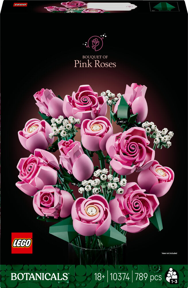 D2 10374 LEGO Botanicals Buket af pink roser