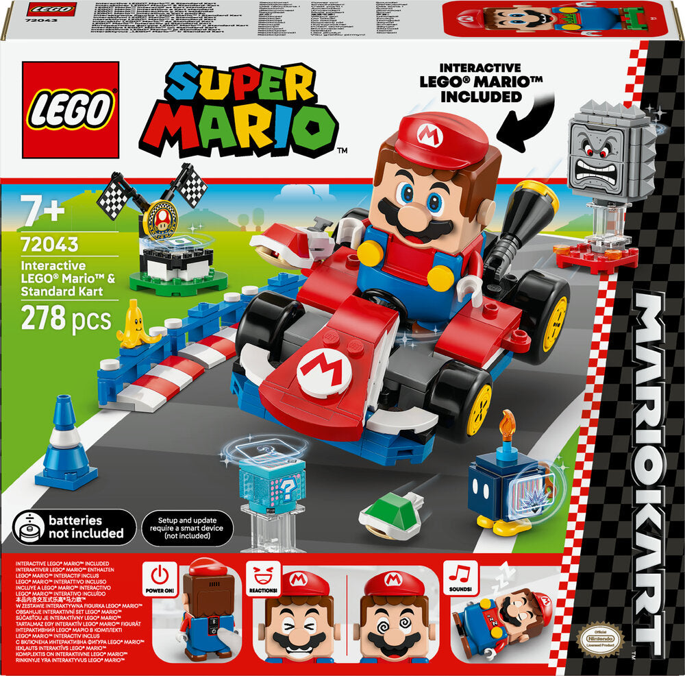72043 LEGO Super Mario Mario Kart™ – Interaktiv LEGO® Mario™ og Standard Kart