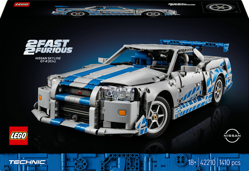 42210 LEGO Technic 2 Fast 2 Furious Nissan Skyline GT-R (R34)-bil