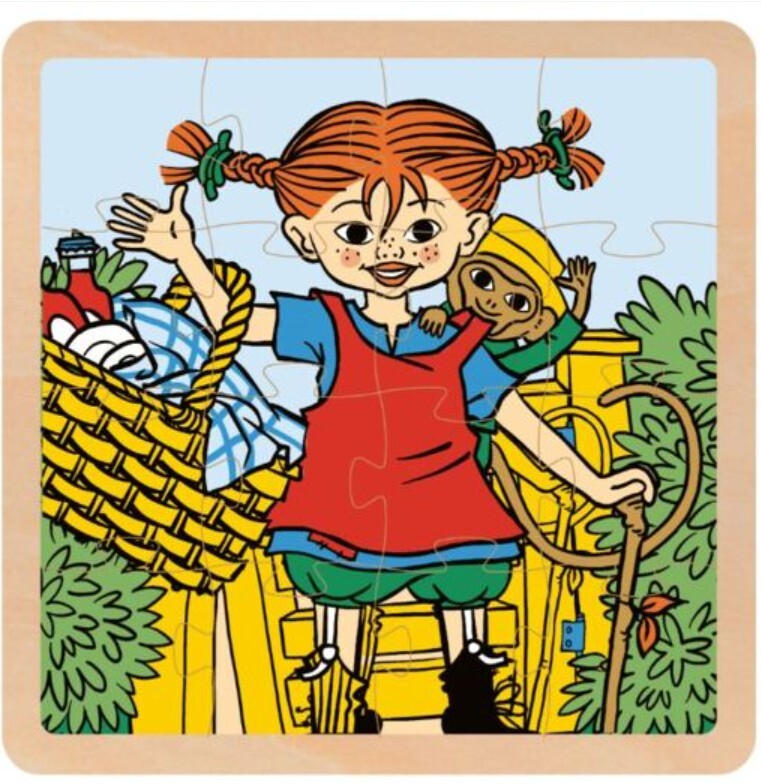 Pippi Langstrømpe - Træpuslespil - Pippi og Hr. Nilsson