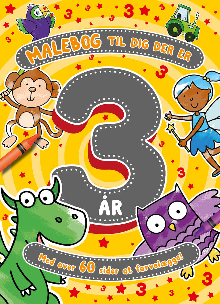 Malebog til dig der er 3 år