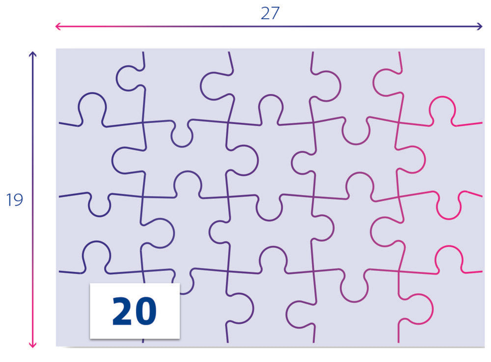 Puslespil Frozen 2x20 brikker
