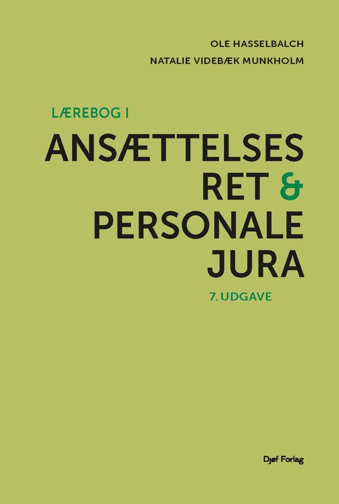 Lærebog i ansættelsesret og personalejura