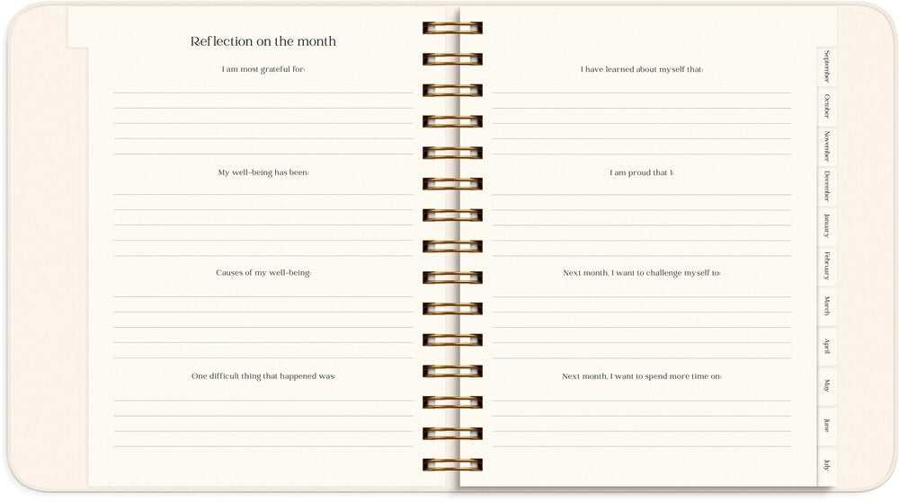 LIFE PLANNER 26/27 MAYLAND PASTEL FLOWERS UGE TVÆRFORMAT