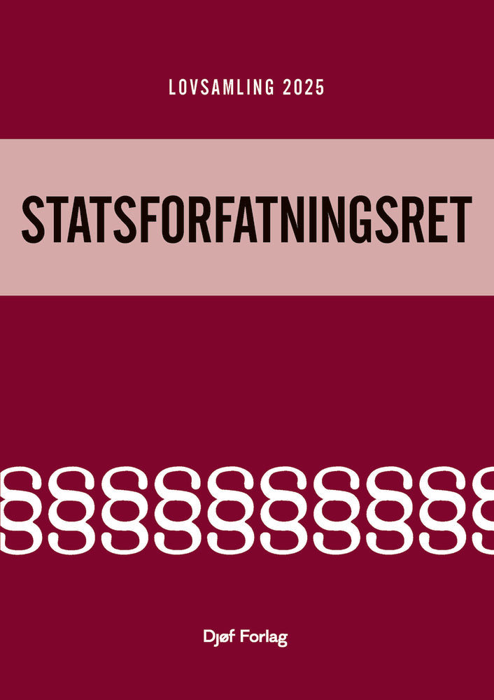 Lovsamling 2025 – Statsforfatningsret