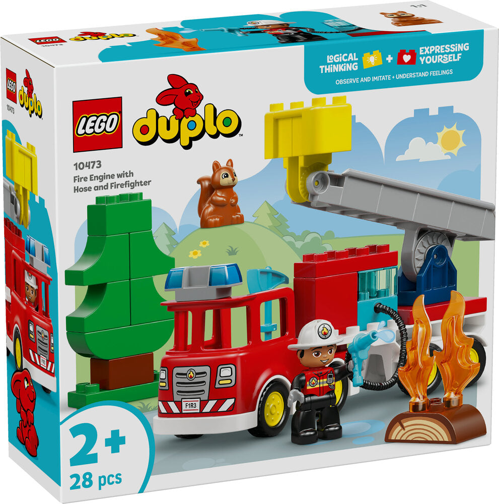 10473 LEGO DUPLO Town Brandbil med slange og brandmand