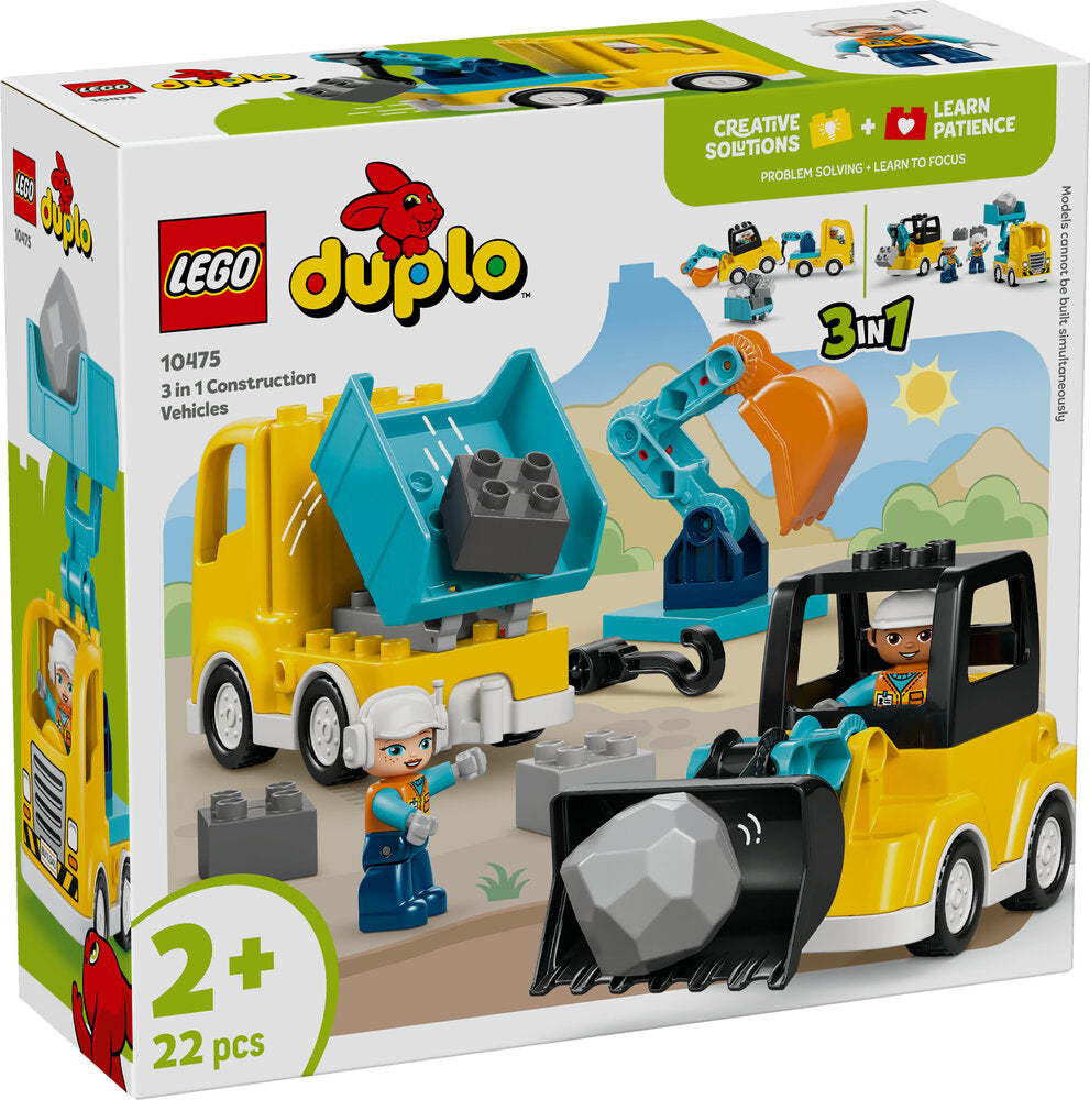 10475 LEGO DUPLO Town 3-i-1 Entreprenørmaskiner