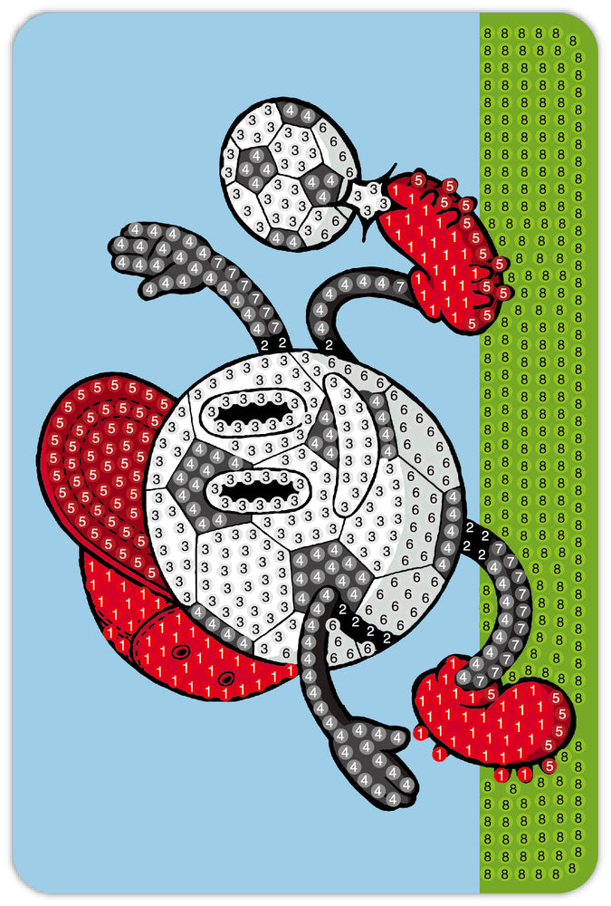 Diamond Art Fodbold 10X15Cm
