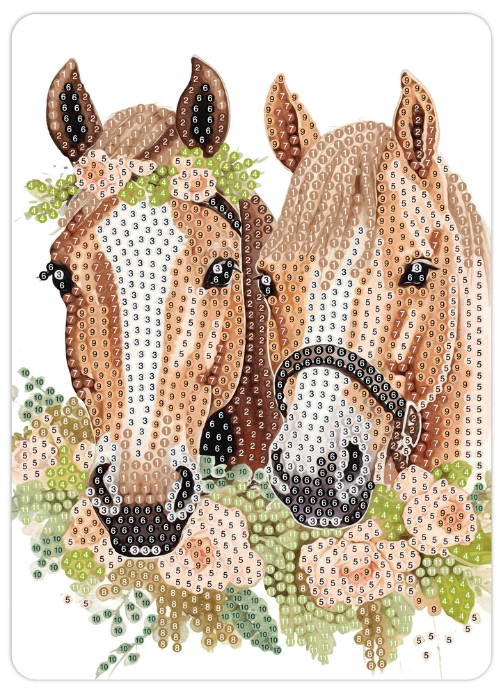Diamond Art Heste 13X18Cm