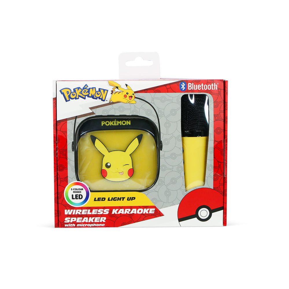 Karaokehøjttaler med mikrofon Pikachu
