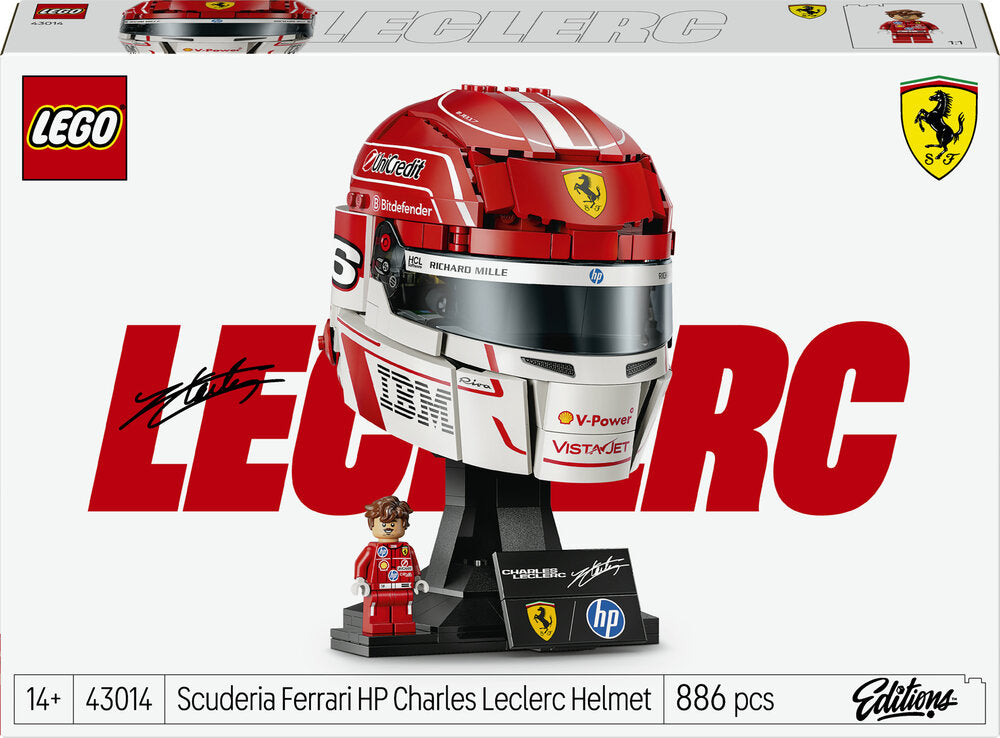 D2 LEGO Editions Vehicles 43014 Scuderia Ferrari HP Charles Leclerc-hjelm