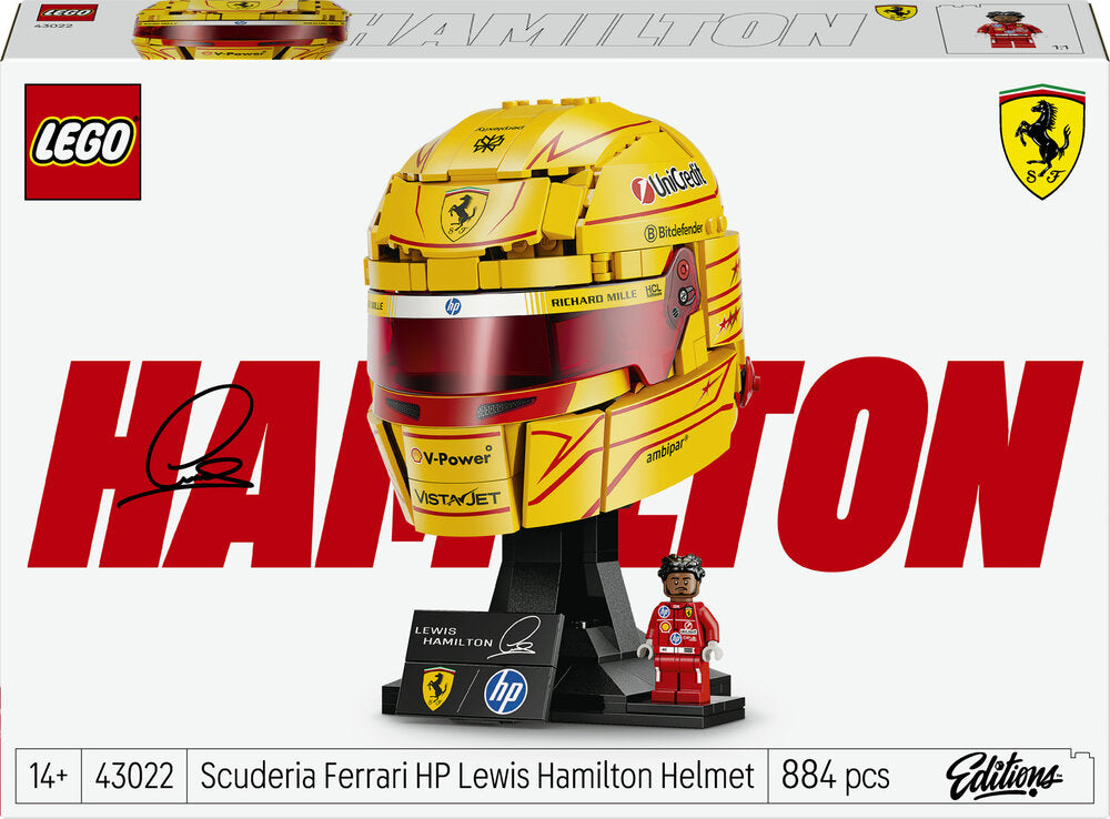 D2 LEGO Editions Vehicles 43022 Scuderia Ferrari HP Lewis Hamilton-hjelm