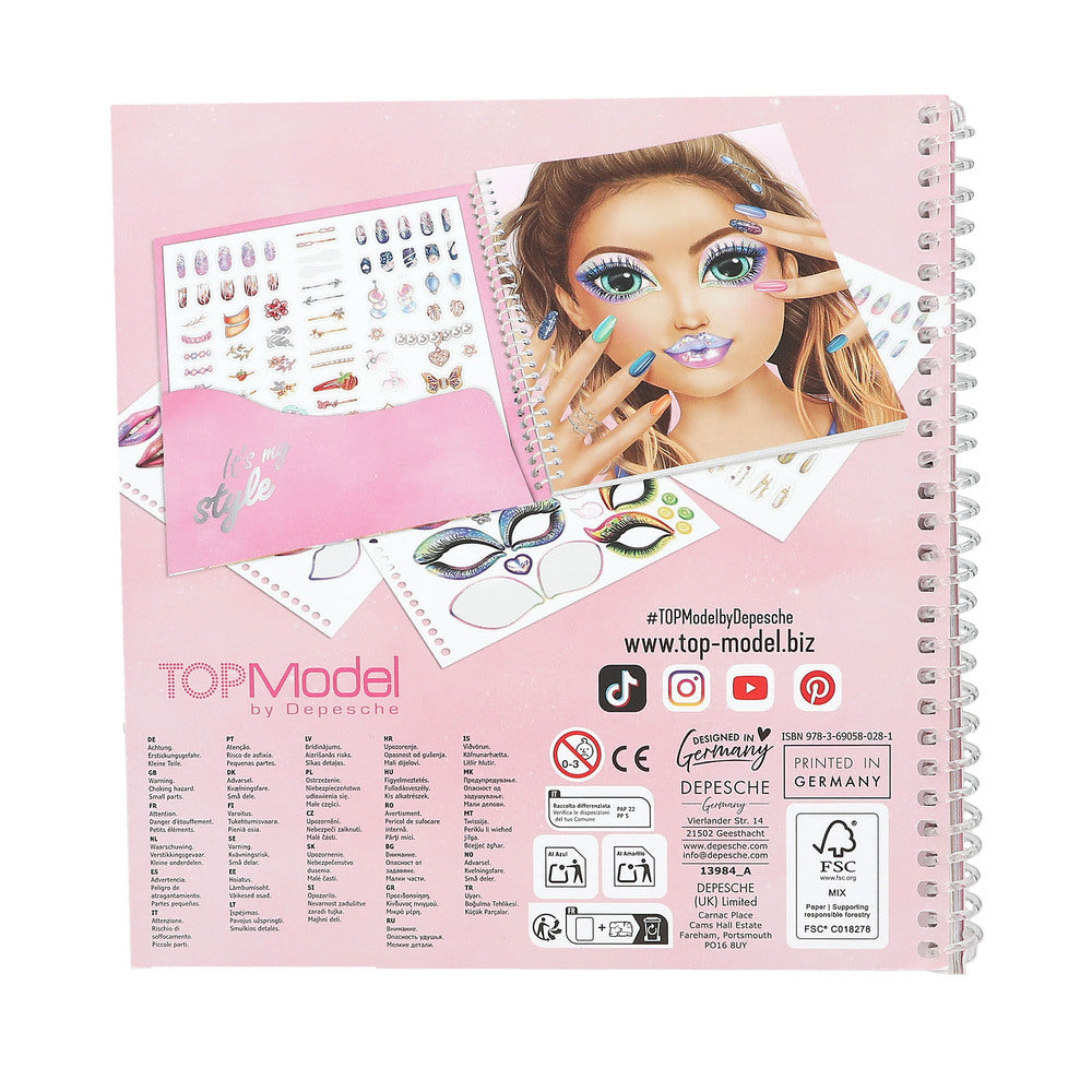Topmodel Dress Me Up Face Stickerbog
