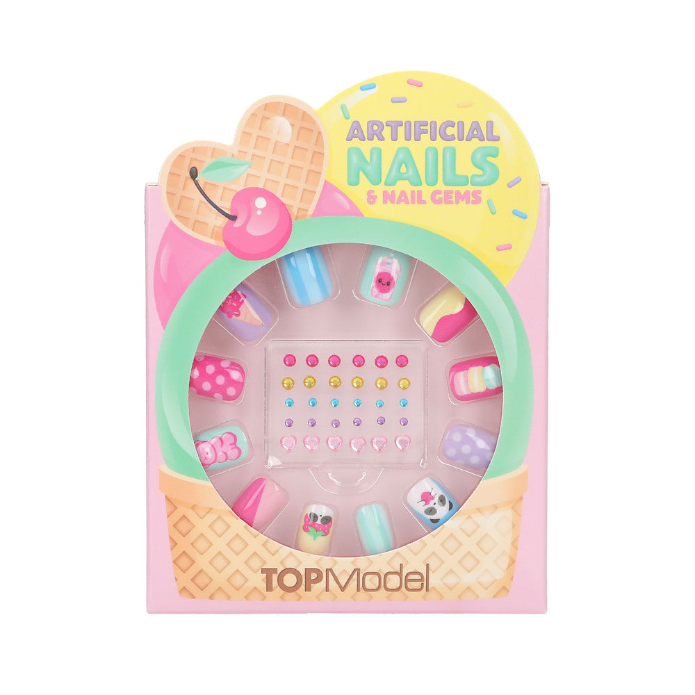 Topmodel Deco Negle Og Krystal Sæt Candy Glam