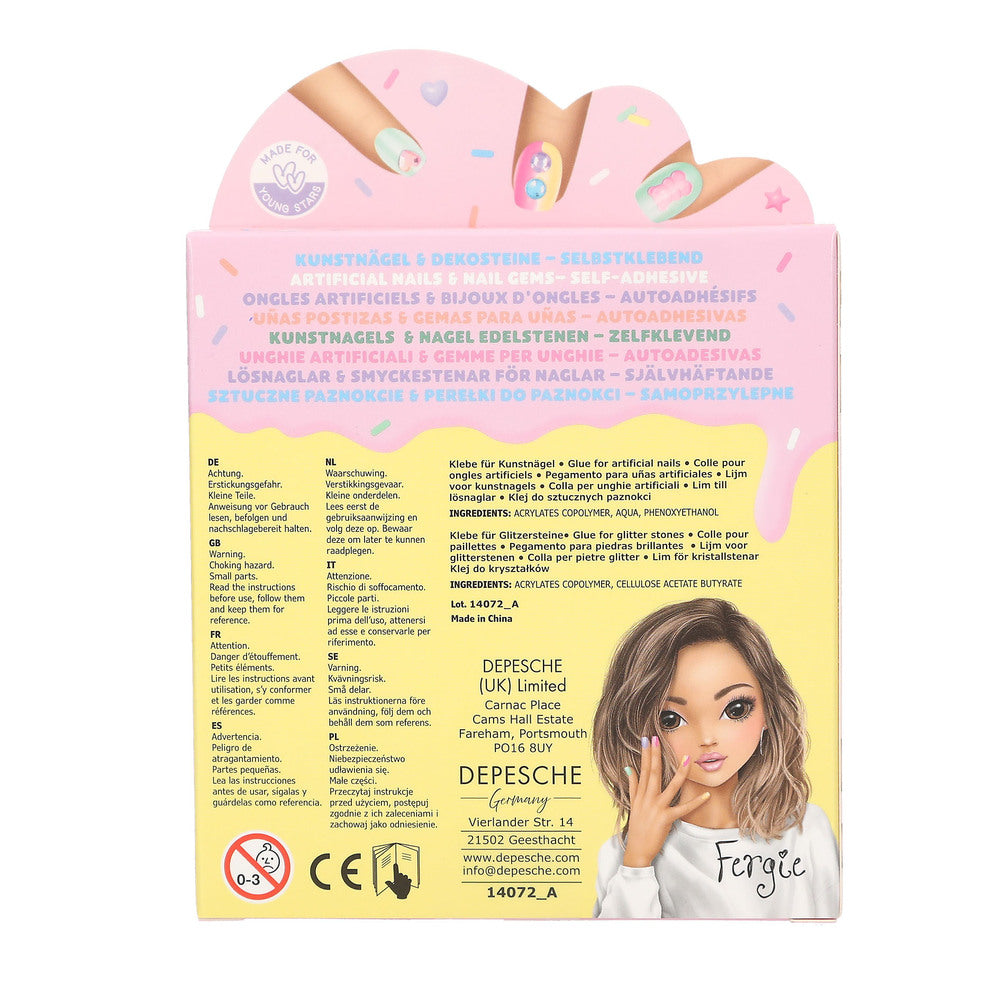 Topmodel Deco Negle Og Krystal Sæt Candy Glam