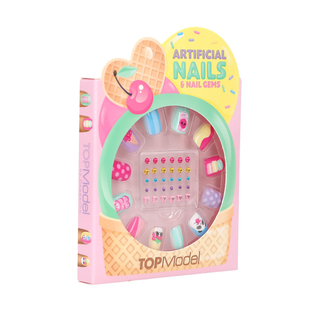 Topmodel Deco Negle Og Krystal Sæt Candy Glam