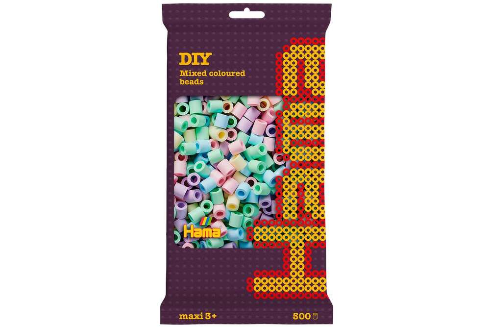 Hama maxi perler 500 stk mix 52