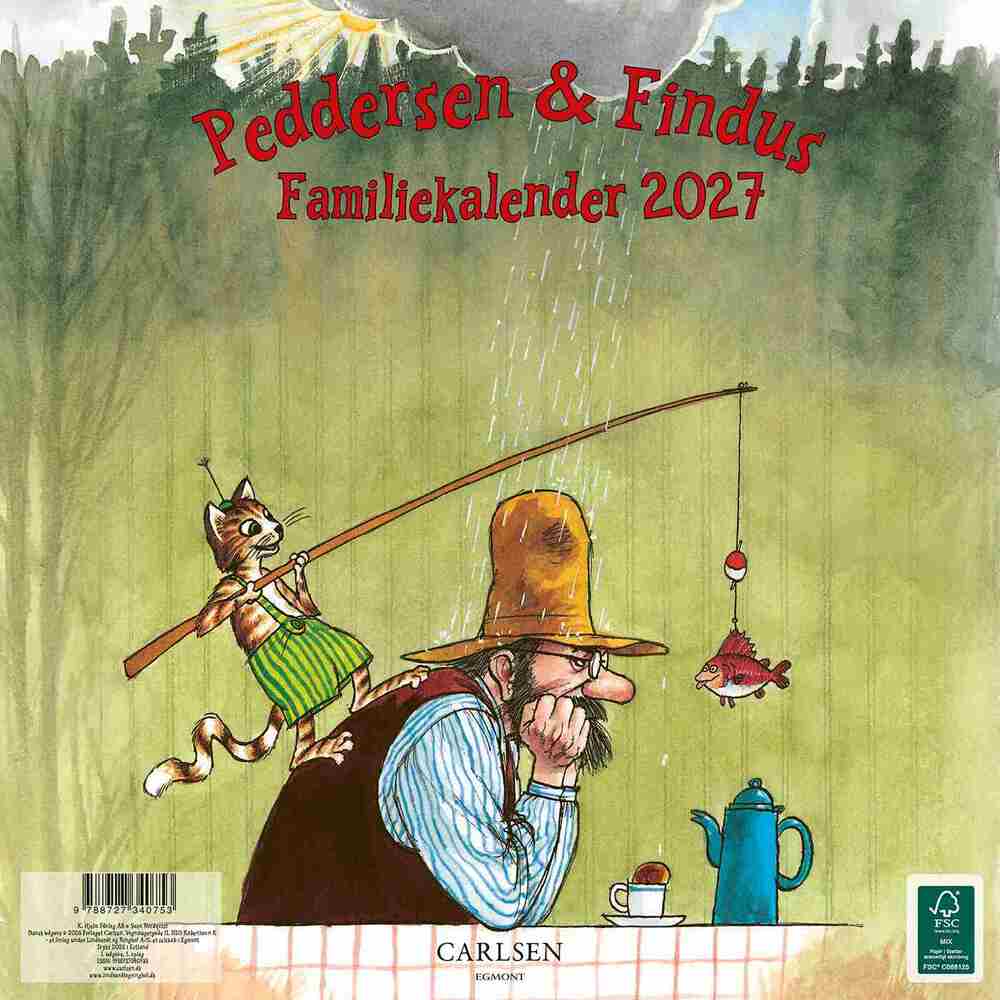 Peddersen & Findus - familiekalender 2027