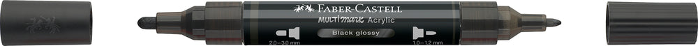 Multimarker Akryl Faber Castell SP 299 Black Glossy m. 2 spids