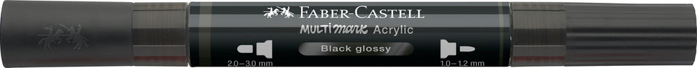 Multimarker Akryl Faber Castell SP 299 Black Glossy m. 2 spids