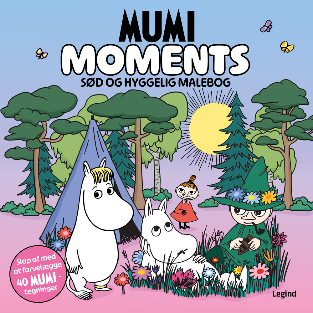 D1 Malebog: Mumi Moments - Cozy Coloring