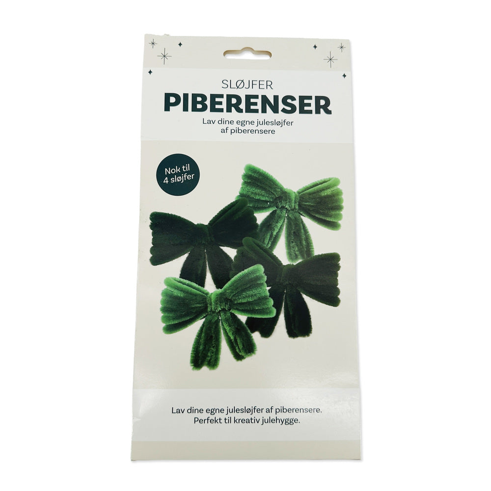 Piberenser Sløjfer Grønne 4 Stk.