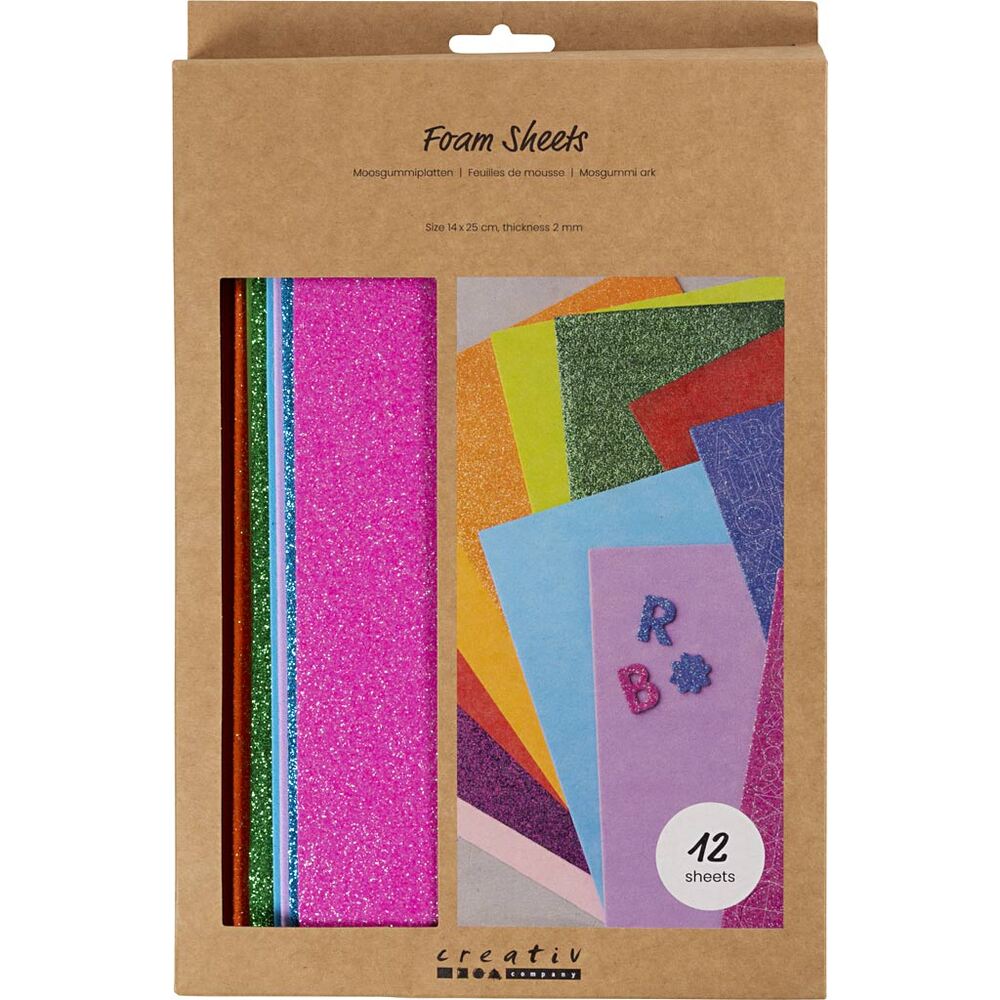 Mosgummi Colorful 14X25 Cm 12 Ark