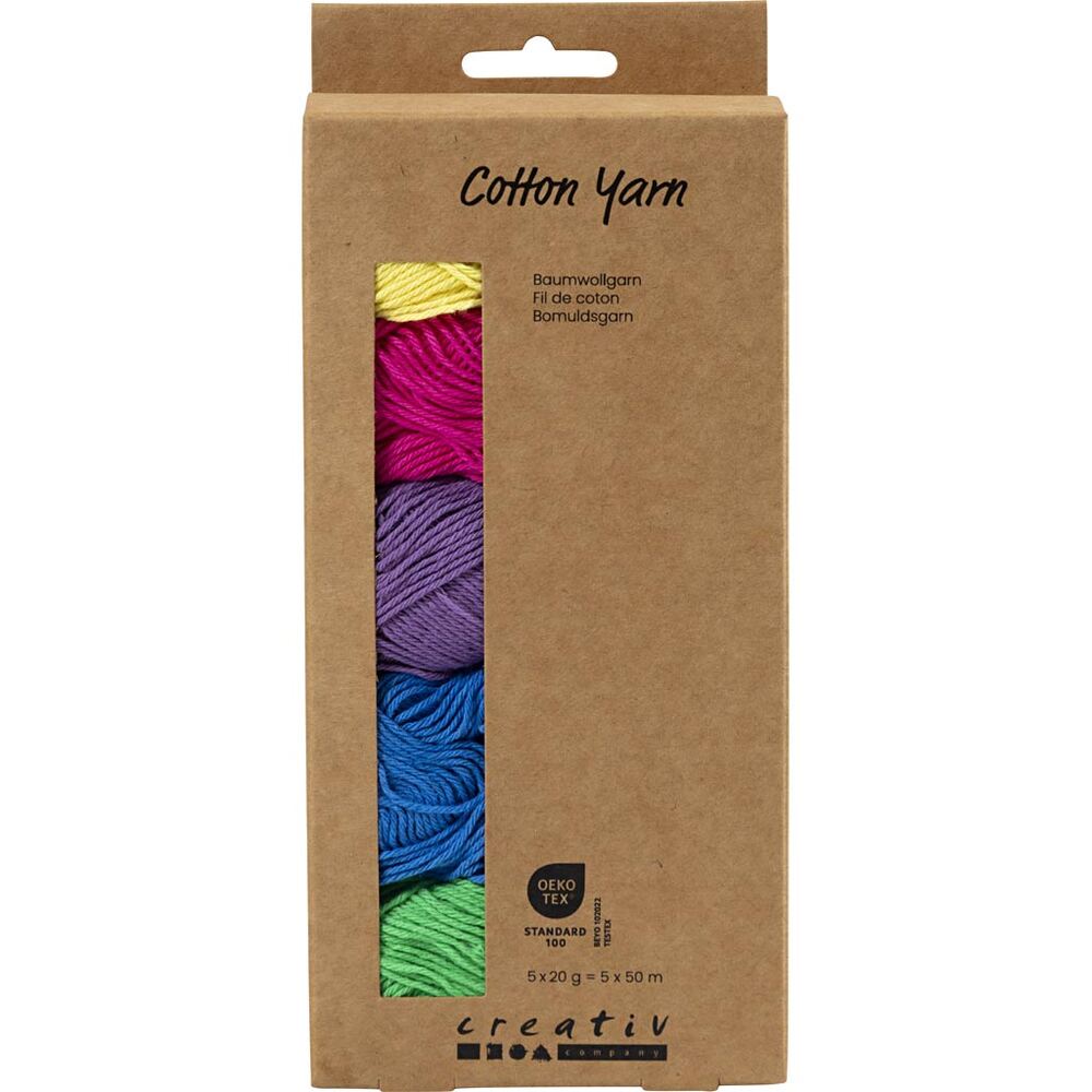 Bomuldsgarn Colorful 8/4 Hækling/Strikning
