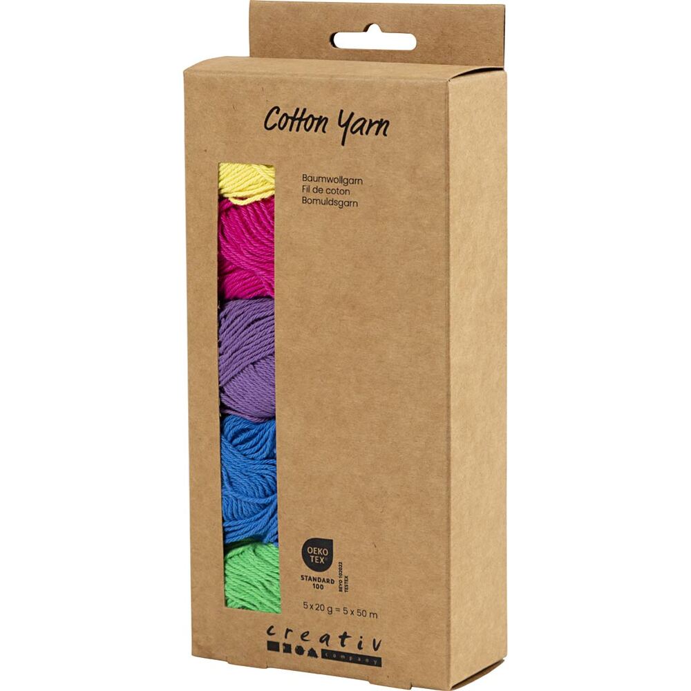 Bomuldsgarn Colorful 8/4 Hækling/Strikning