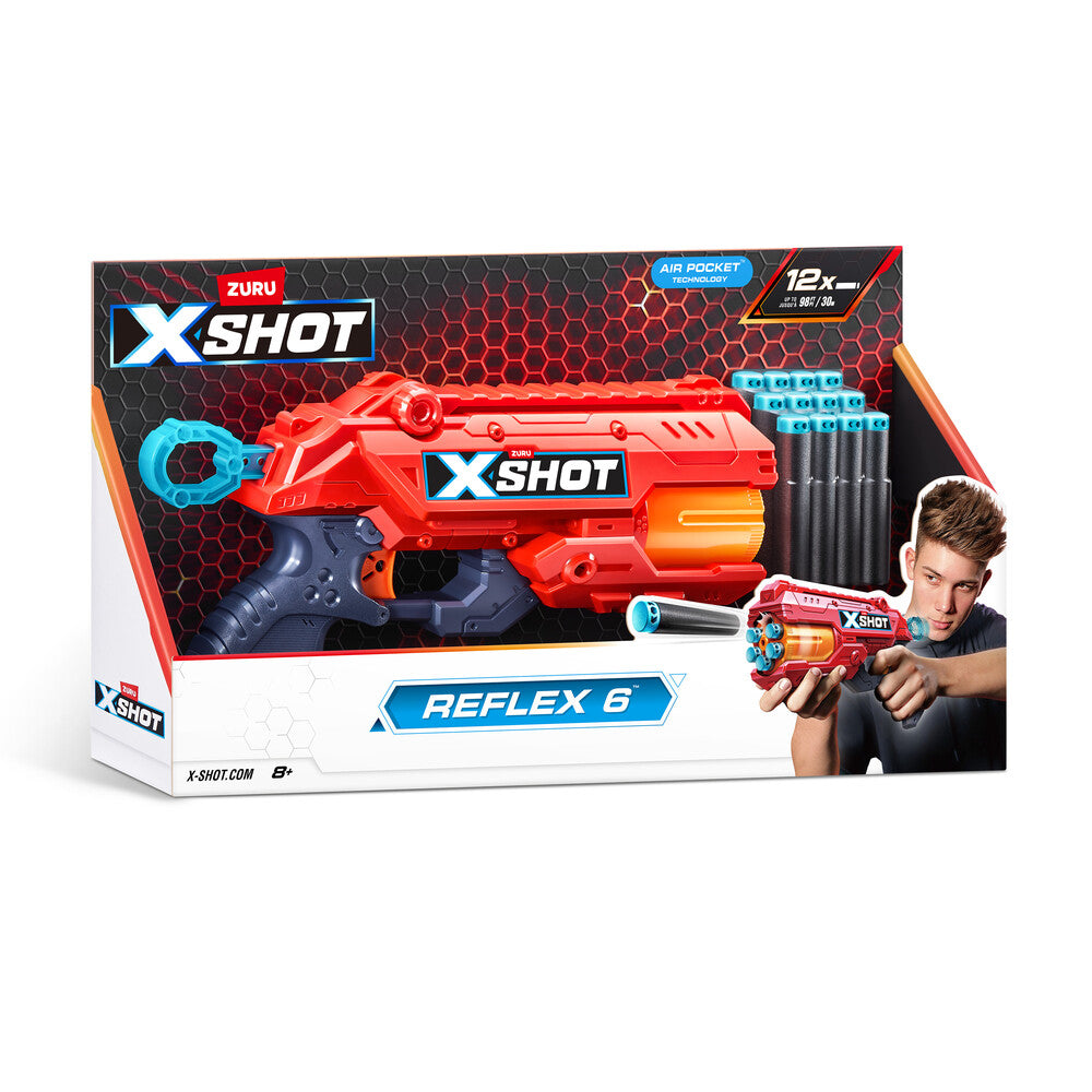 Xshot excel reflex 6 blaster med 12 darts