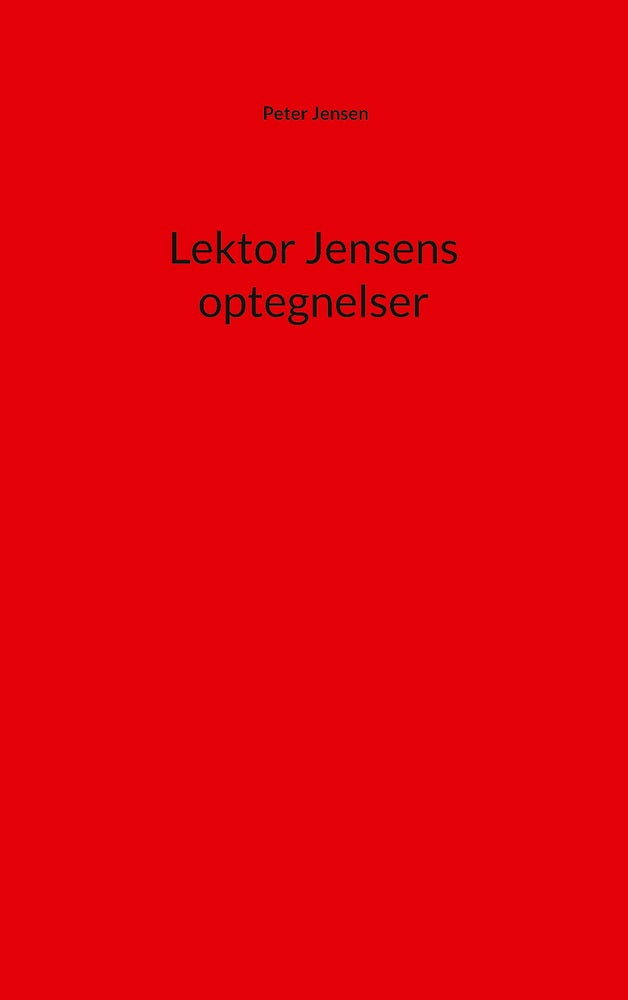 Lektor Jensens optegnelser