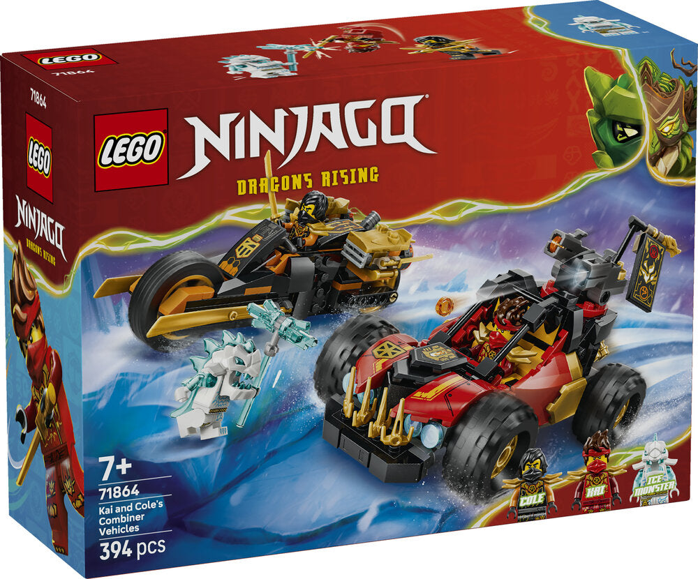 LEGO Ninjago 71864 Kai og Coles kombi-køretøjer