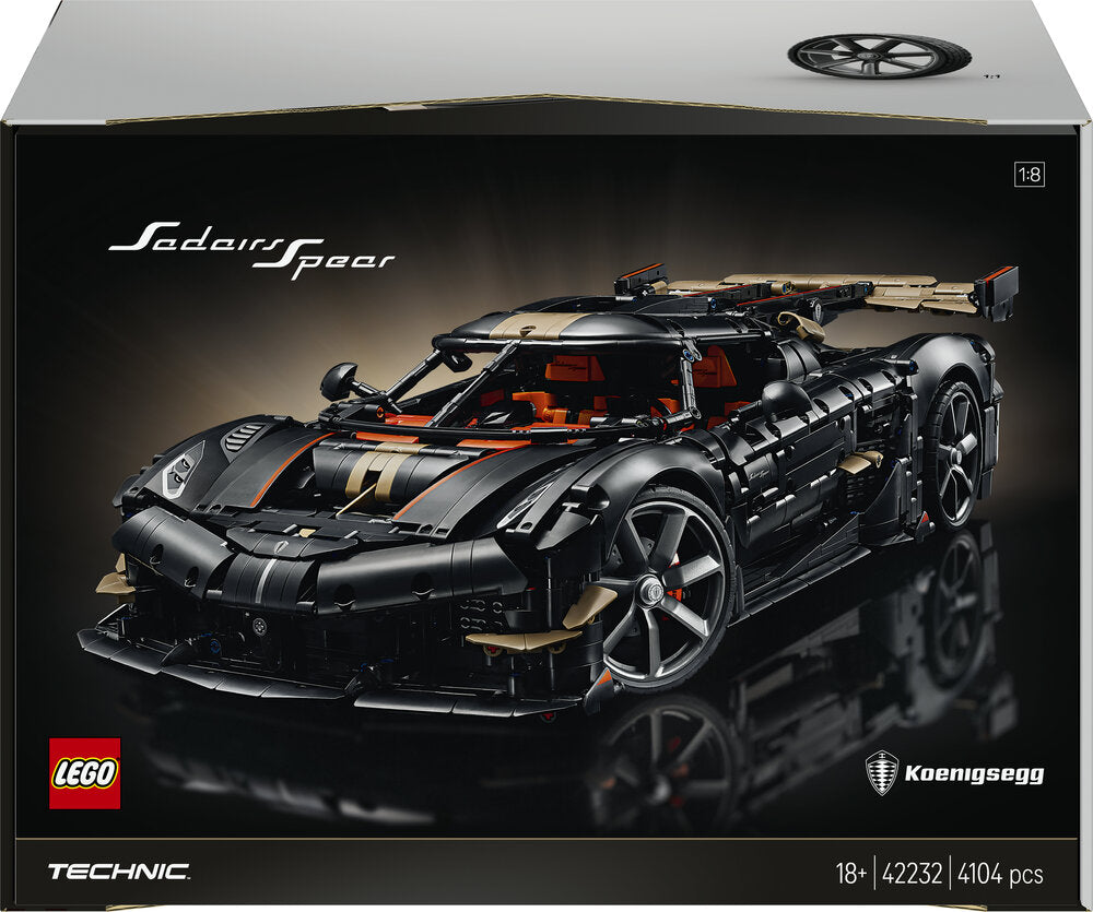 42232 LEGO Technic Koenigsegg Sadair's Spear-megabil